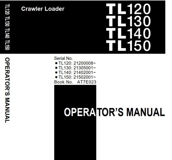 Takeuchi Track Loader TL120 TL130 TL140 TL150 Operator Parts
