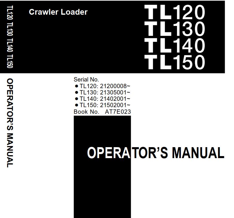 Takeuchi Track Loader TL120 TL130 TL140 TL150 Operator Parts