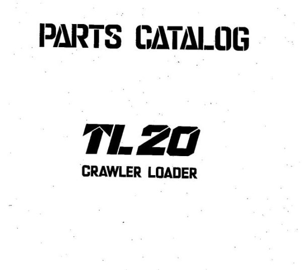 Takeuchi Track Loader TL20 Parts Manual