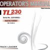 Takeuchi Track Loader TL230 Operator Parts Workshop Manual