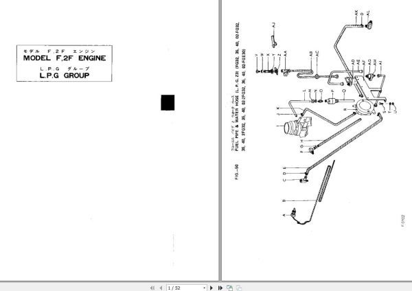Toyota Forklift FG32 to 02 FGE30 Parts Catalog EN JP