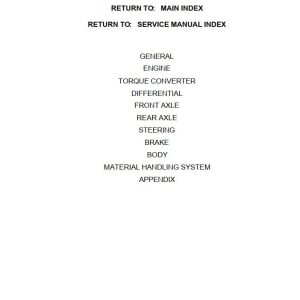 Toyota Forklift FGC33 to FGC45 FDC33 to FDC45 Service Manual