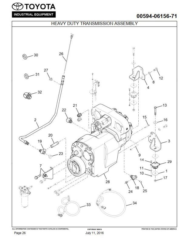 Toyota Forklift THD2400 24 Parts Catalog 1