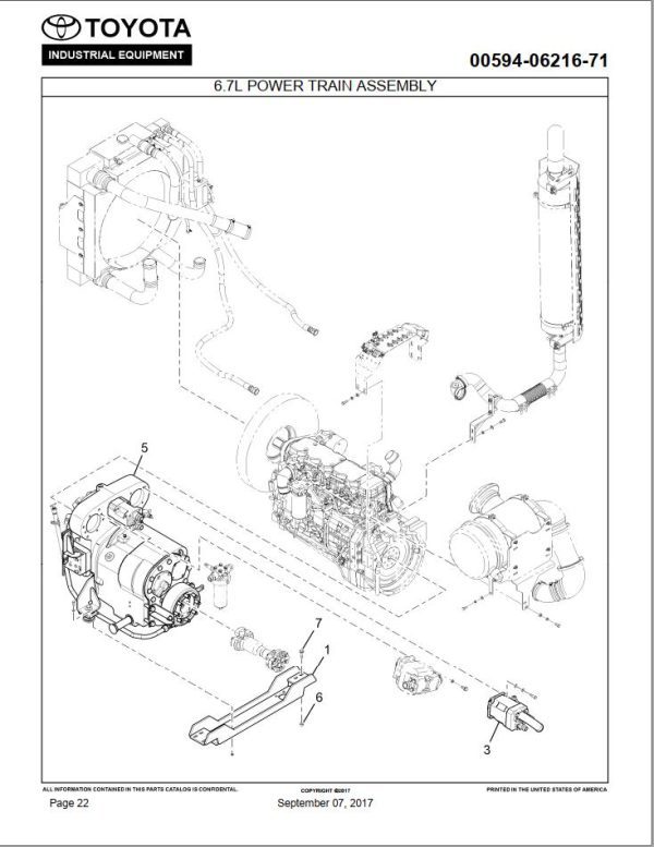 Toyota Forklift THD2600 24 Parts Catalog 1