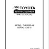 Toyota Forklift THD5200 48 Parts Catalog