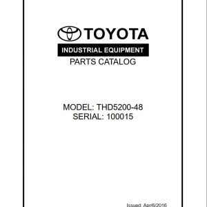 Toyota Forklift THD5200 48 Parts Catalog