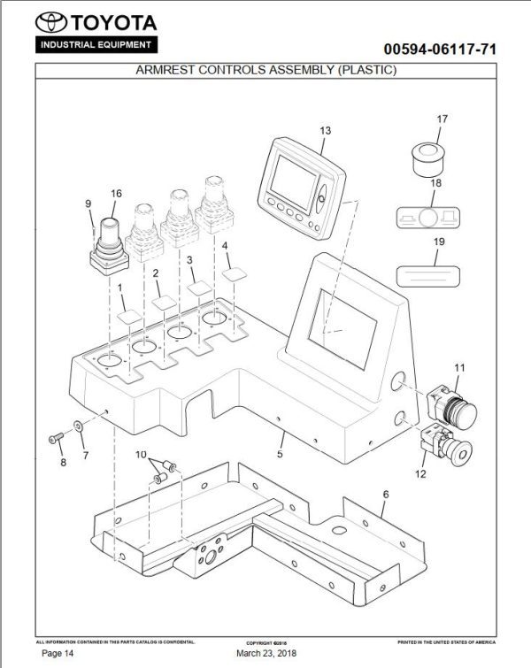 Toyota Forklift THD8000S 48 Parts Catalog 1