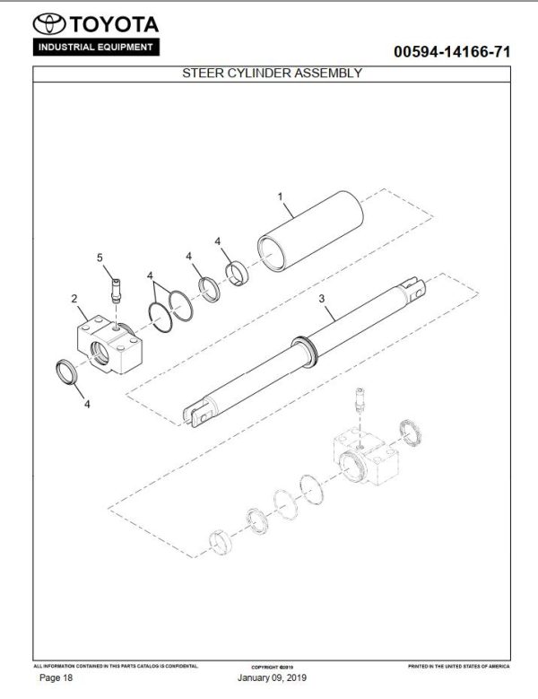 Toyota Forklift THDC1800 36 Parts Catalog 1