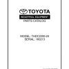 Toyota Forklift THDC2200 24 Parts Catalog