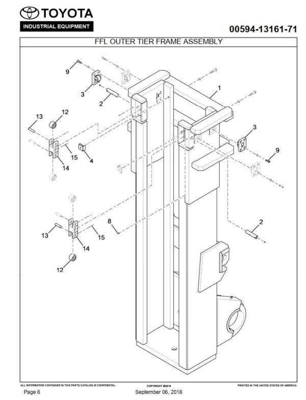 Toyota Forklift THDC5500 36 Parts Catalog 1