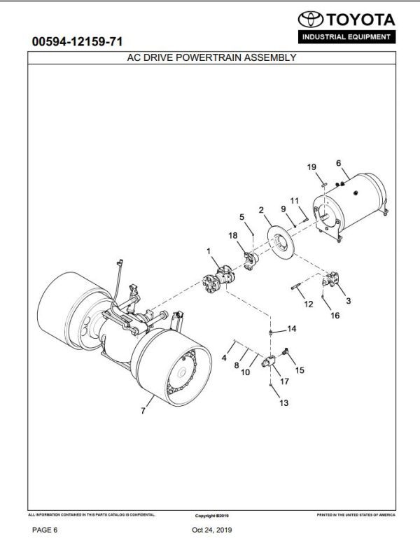 Toyota Forklift THDE1800 24 Parts Catalog 1
