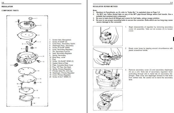 Toyota LPG Fuel System 42 6FGU15 to 52 6FGU30 Repair Manual 1