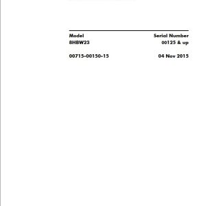 Toyota Pallet Truck 8HBW23 Parts Catalog