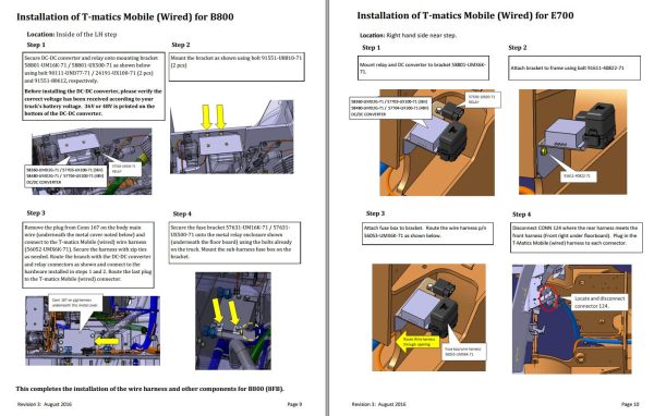 Toyota T Matics Mobile Wired Installation Manual 1