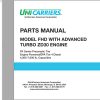 Unicarrier Engine ZD30 Parts Manual PM5UC FHDAZD 2016 EN FR SP