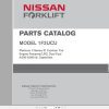 Unicarrier Forklift 1F2UCU Parts Catalog CF720 UBOOK 2012