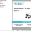 Unicarrier Forklift 1F4 Engine TD42 Service Manual SM5UC TD42E 2015