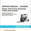 Unicarrier Forklift FHDT5 Service Manual Chassis SM5UC FHDAZD 2016