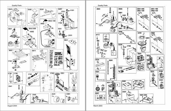 Unicarrier Forklift RR35 to RS50 RRN30 to RRS50 Quality Parts RRNRS UBOOK 2004 1
