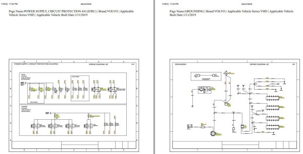Volvo Truck VHD 2019 Series Wiring Diagram 1