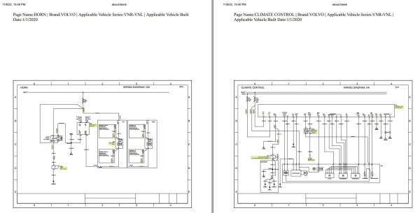 Volvo Truck VN 2020 Series Wiring Diagram 1