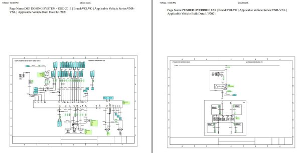 Volvo Truck VNR VNL 2021 Series Wiring Diagram