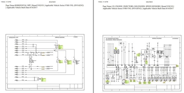 Volvo Truck VNR VNL INT GEN2 2018 Series Wiring Diagram