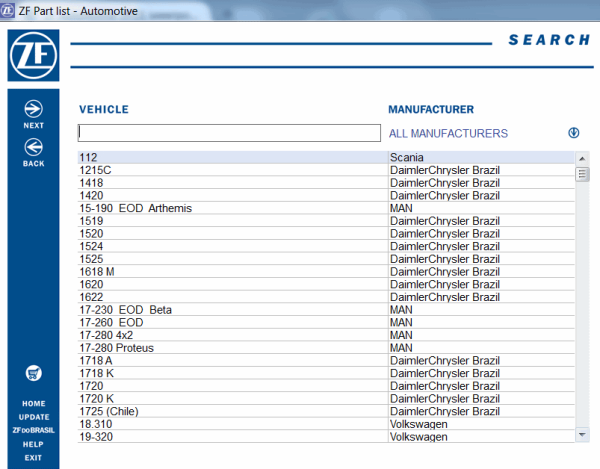 ZF Brazil Automotive 04.2023 Electronic Parts Catalogue 2