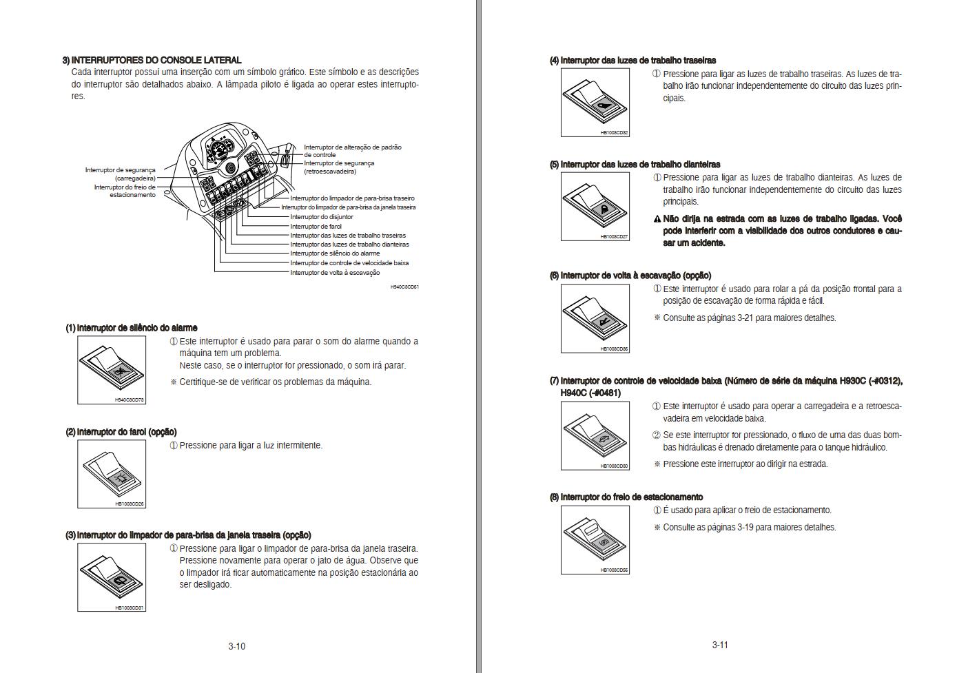 002 Hyundai Excavator H930C H940C Operator Manual PT