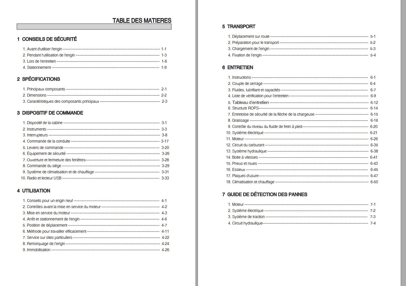 003 Hyundai Excavator H930S H940S Operator Manual FR