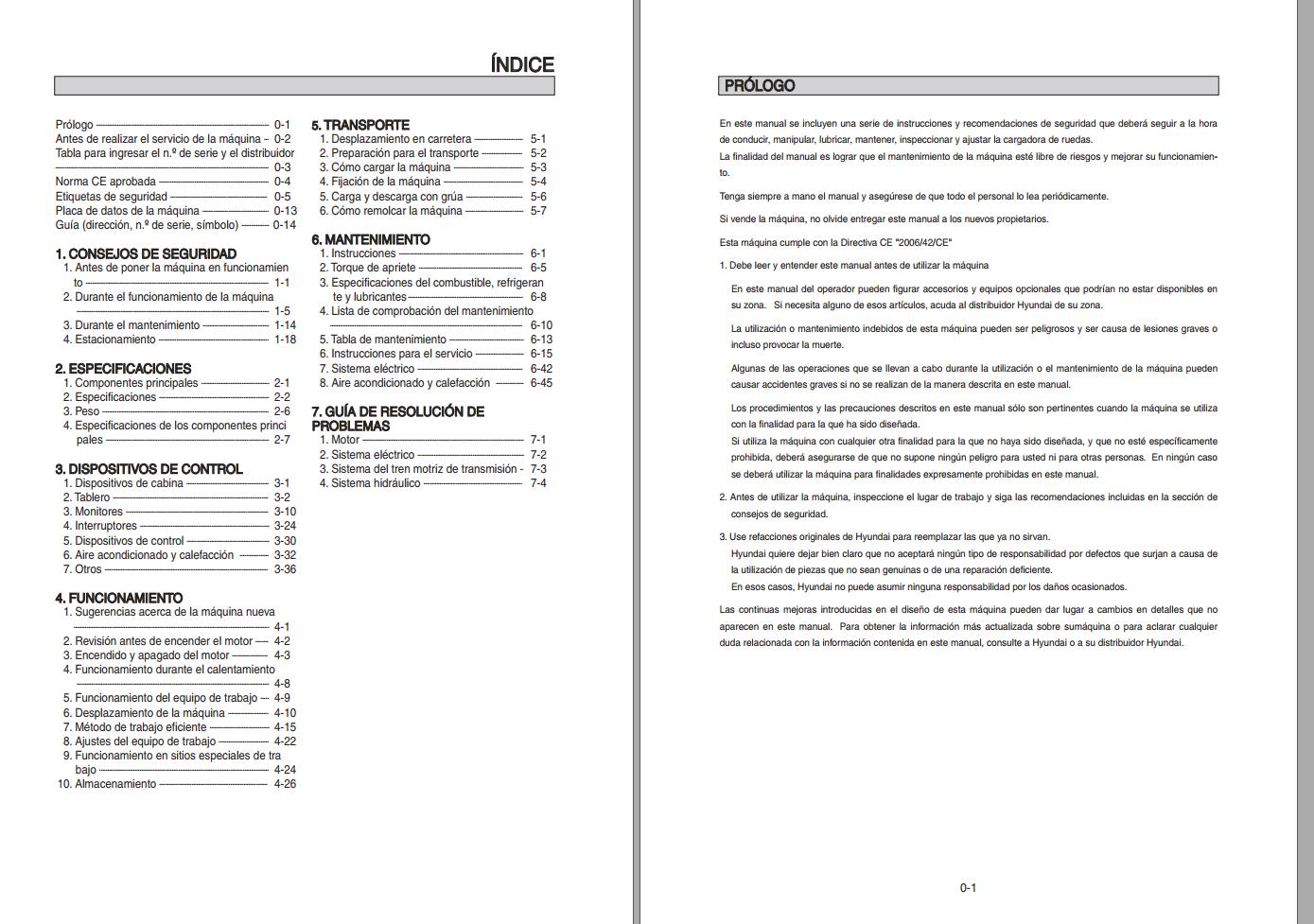 019 Hyundai Excavator HL740 9S Operator Manual ES