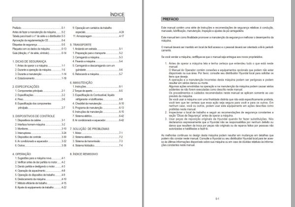 022 Hyundai Excavator HL745 9 Operator Manual PT