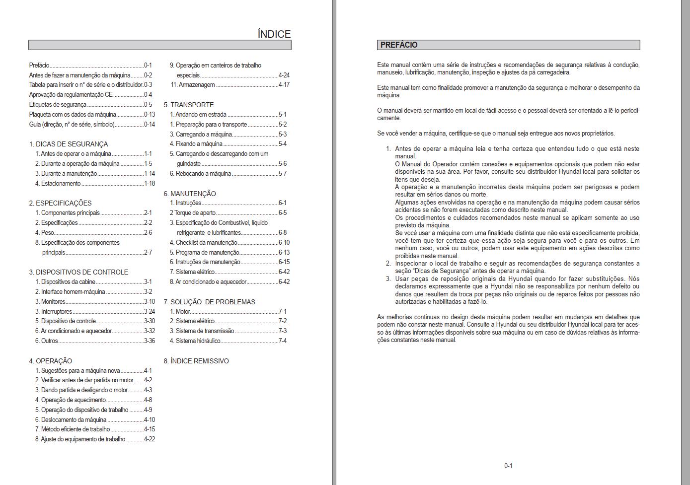 022 Hyundai Excavator HL745 9 Operator Manual PT