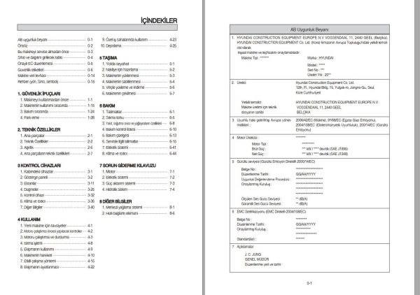 027 Hyundai Excavator HL757 9 Operator Manual TR