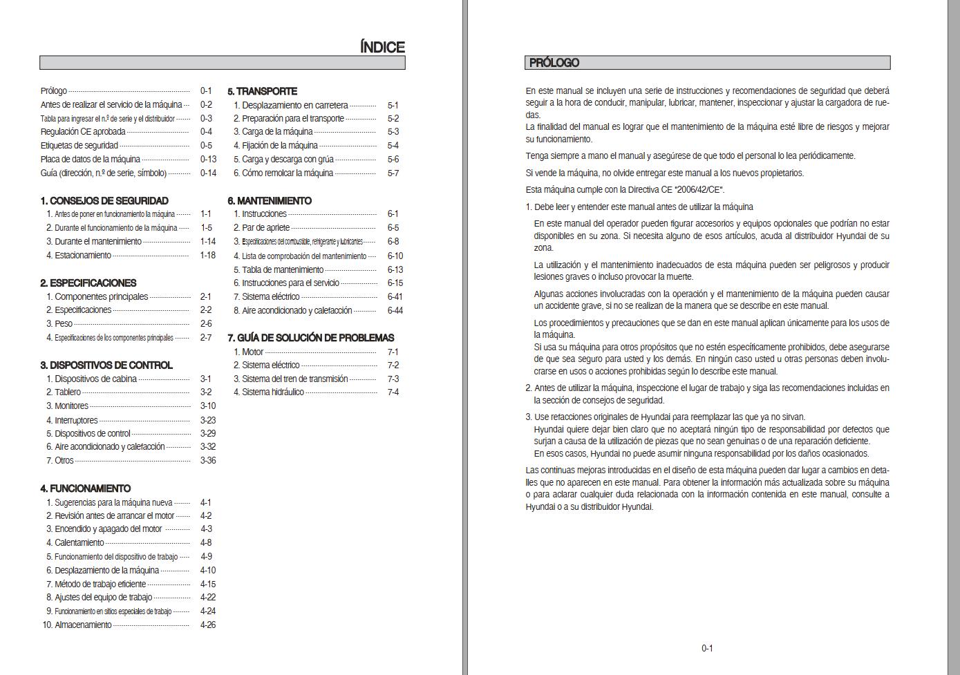 031 Hyundai Excavator HL757 9SBS Operator Manual ES