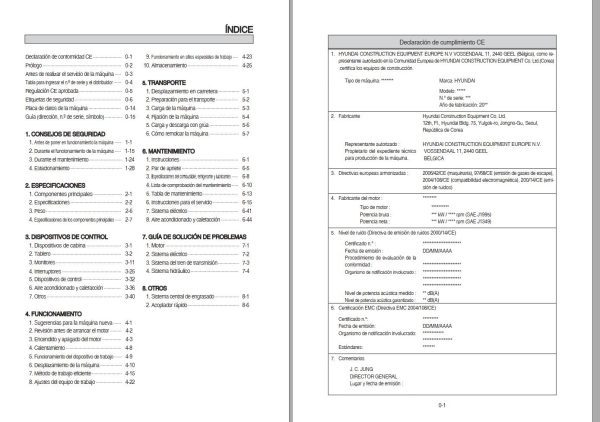 038 Hyundai Excavator HL760 9 Operator Manual ES