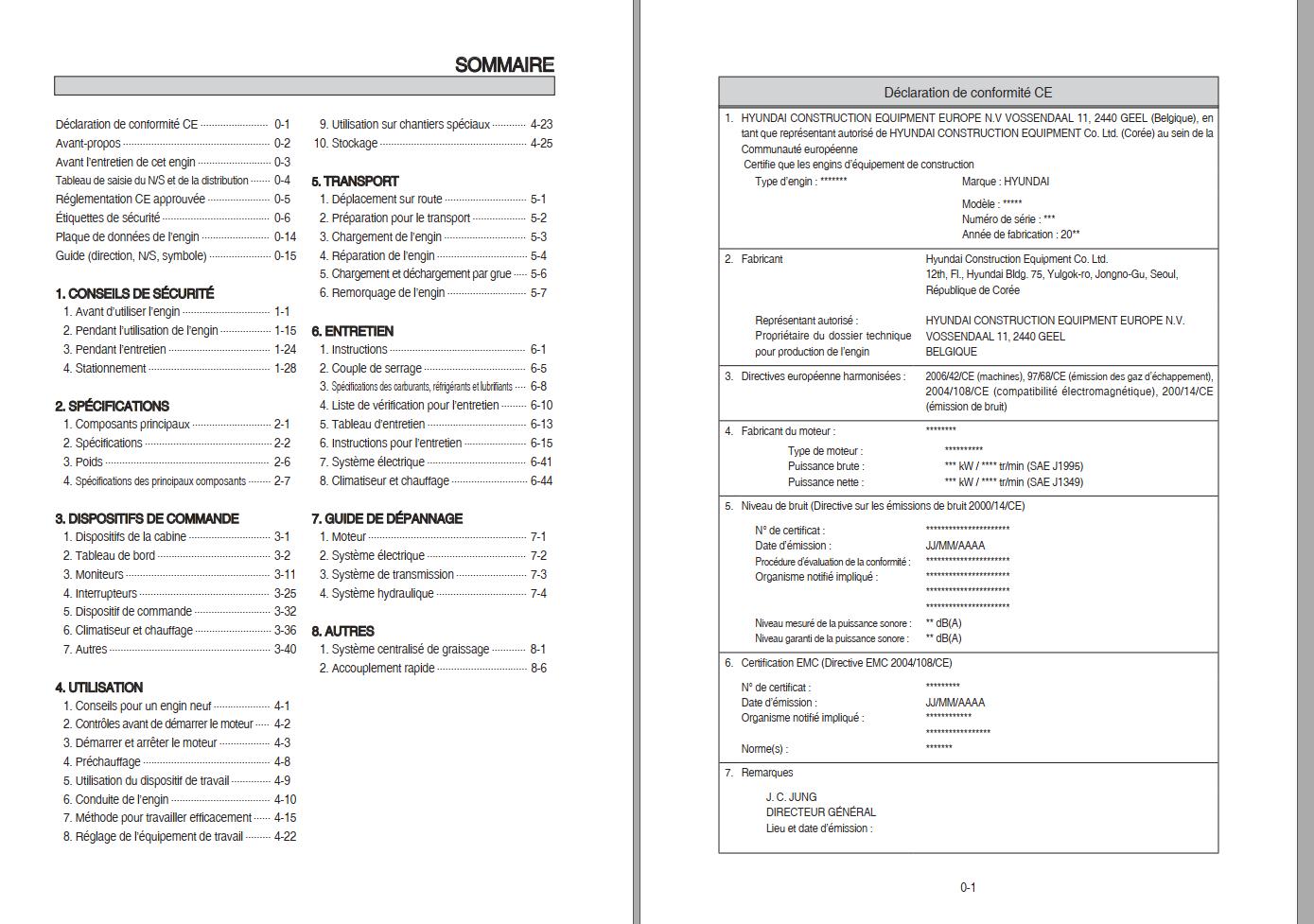 039 Hyundai Excavator HL760 9 Operator Manual FR