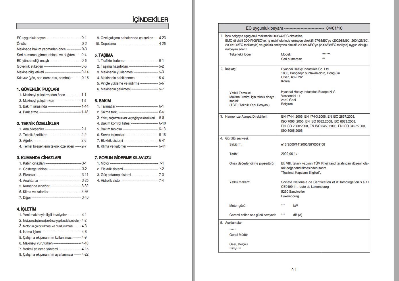 041 Hyundai Excavator HL760 9 Operator Manual TR