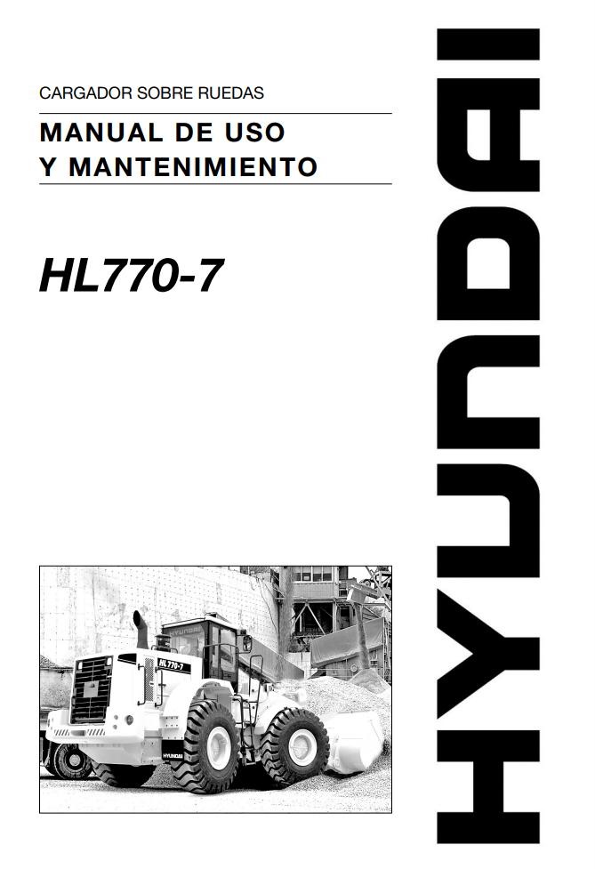 046 Hyundai Excavator HL770 7 Operator Manual ES
