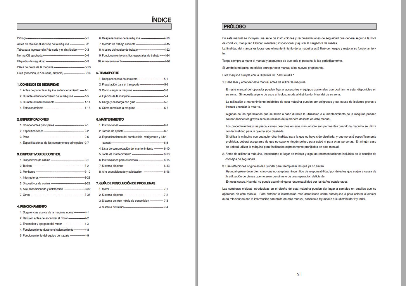 053 Hyundai Excavator HL770 9S Operator Manual ES