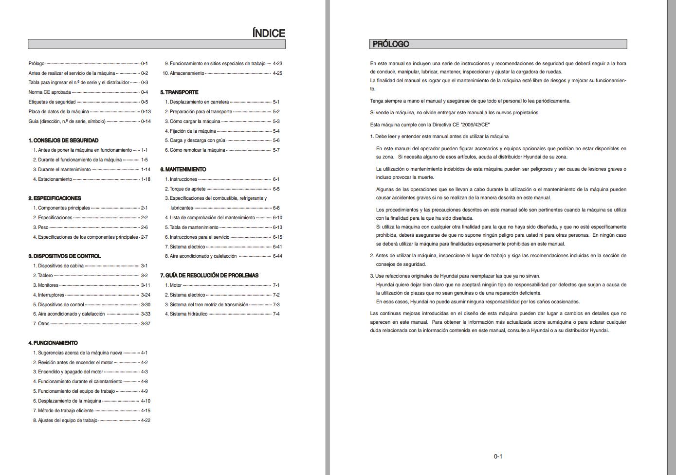 062 Hyundai Excavator HL780 9S Operator Manual ES