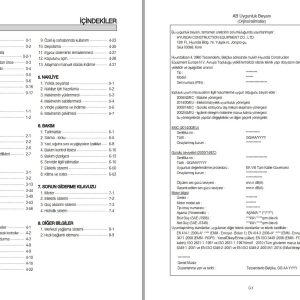 069 Hyundai Excavator HL955A Operator Manual TR