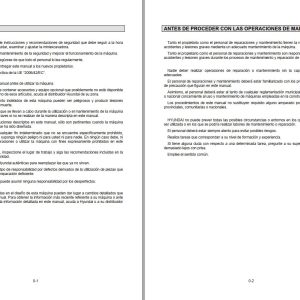 081 Hyundai Excavator HSL650 7A Operator Manual ES