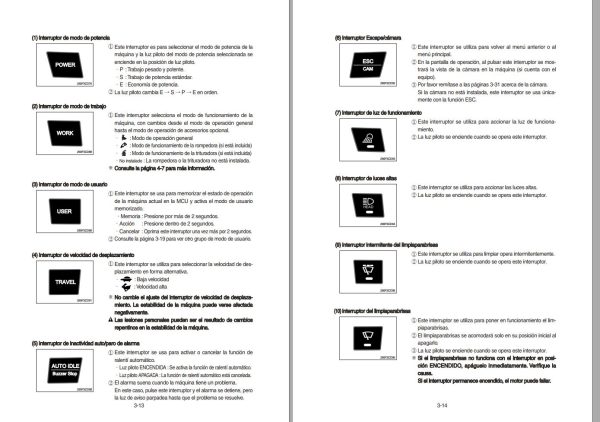 107 Hyundai Excavator HX300SL Operator Manual ES 1
