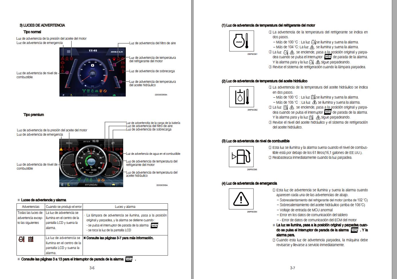 119 Hyundai Excavator HX480SL HX520SL Operator Manual ES 1