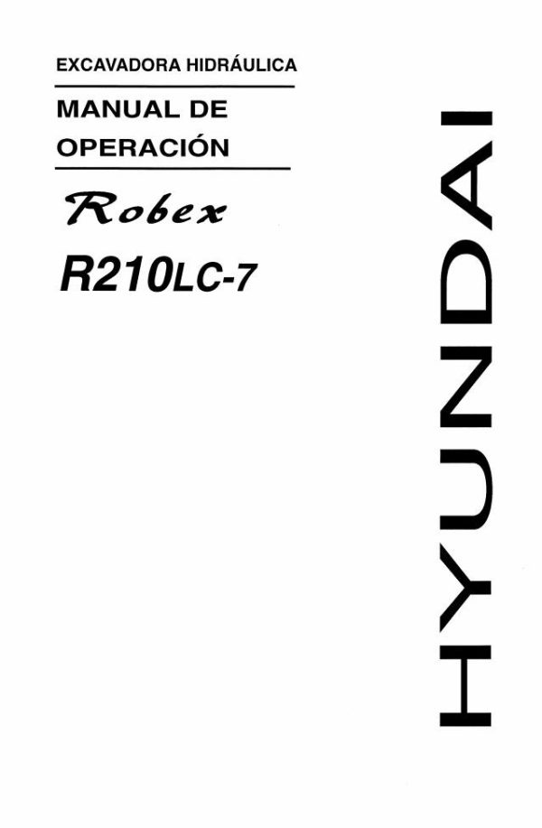 163 Hyundai Excavator R210LC 7 Operator Manual ES