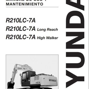 165 Hyundai Excavator R210LC 7A Operator Manual ES