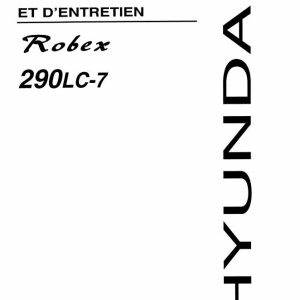 188 Hyundai Excavator R290LC 7 Operator Manual FR