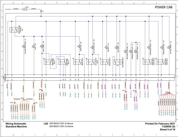 Bobcat Articulated Loader L85 Electrical and Hydraulic Schematic
