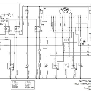 Bobcat Backhoe Loader B900 Electrical and Hydraulic Schematic